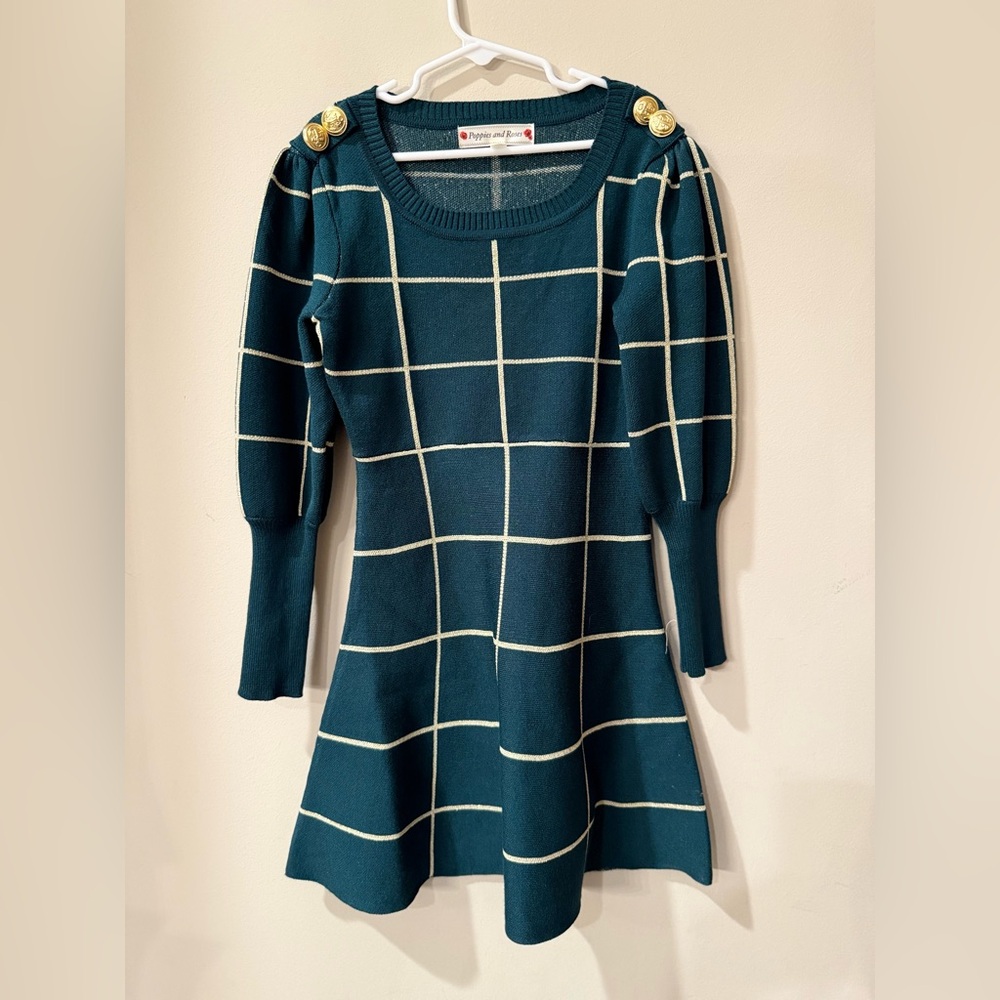 Girls holiday sweater dress